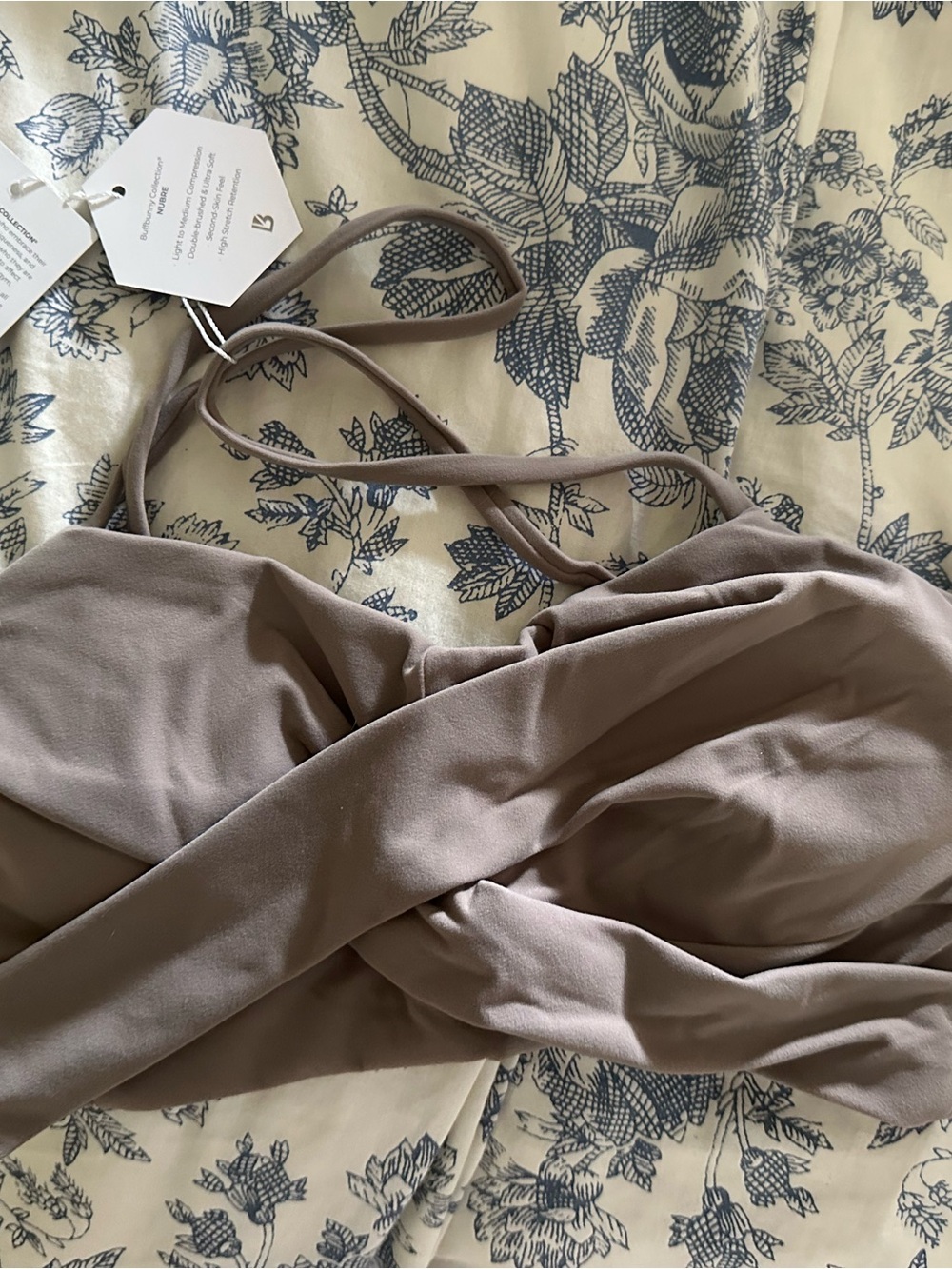 BuffBunny Chai Latte Ivy Wrap Sports Bra